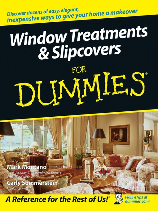 Title details for Window Treatments & Slipcovers For Dummies by Mark Montano - Wait list